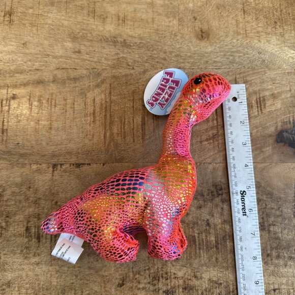 Fuzzy Friends Pink Color Change Dinosaur Plush Stuffed Animal 12inches - Picture 4 of 6